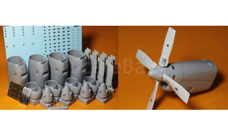 1/48. Смоляной набор двигателей C-130B/F ’Hercules’, от ’Bring it!’/’MLH’ #484, сборные модели авиации, scale48
