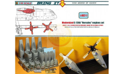 1/48. Смоляной набор двигателей и воздушных винтов на С-130А,  ’Hercules’  , от ’Bring it!’/’MLH’ #487-1