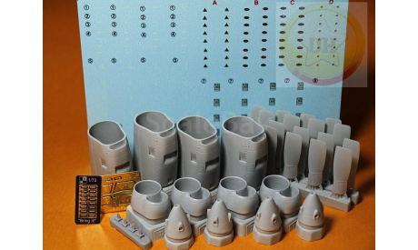 1/72. Смоляной набор  двигателей для C-130E/H ’Hercules’, от ’Bring it!’/’LMH’ #721, сборные модели авиации, scale72
