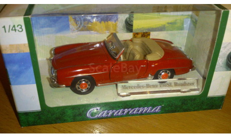 Mercedes-Benz 190 SL Roadster 1/43 Cararama, масштабная модель, Bauer/Cararama/Hongwell, 1:43