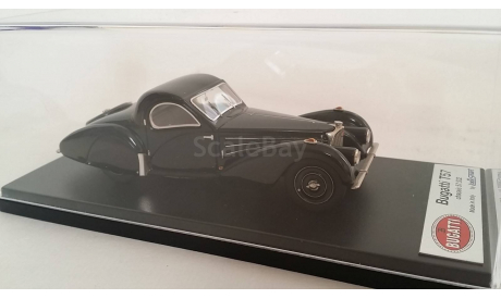 looksmart Bugatti T 57 Coupe Ch.№57.532 - black, масштабная модель, 1:43, 1/43