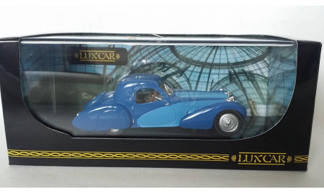 luxcar Bugatti 57 SC Closed Roof, blue/blue 010b, масштабная модель, 1:43, 1/43