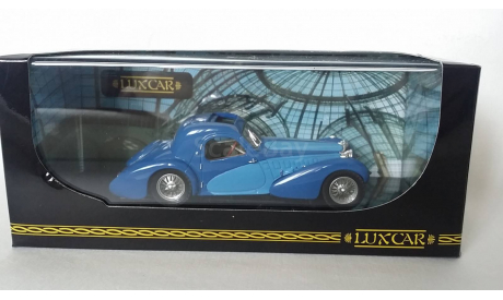 luxcar Bugatti 57 SC Closed Roof, blue/blue 010a, масштабная модель, 1:43, 1/43