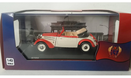 ist model ifa f8 cabrio 1953 Red and Off White, масштабная модель, 1:43, 1/43, IST Models