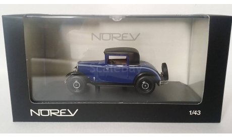 norev Peugeot 201 Coupe dark blue 1931, масштабная модель, 1:43, 1/43