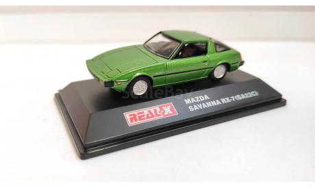 Mazda Savanna RX-7 (SA22C) зеленая, масштабная модель, Real-X, scale72