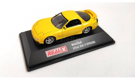 Mazda Efini RX-7 (FD3S) желтая, масштабная модель, Real-X, scale72