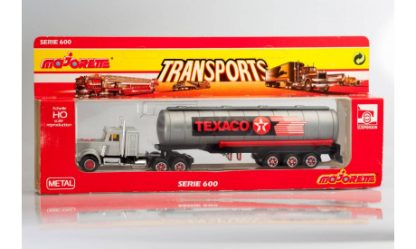 Грузовик Kenworth с полуприцепом-цистерной Texaco, Majorette serie 600, масштабная модель, 1:87, 1/87