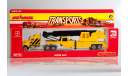 Грузовик Kenworth с полуприцепом-подъемным краном, Majorette serie 600, масштабная модель, 1:87, 1/87