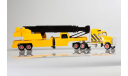 Грузовик Kenworth с полуприцепом-подъемным краном, Majorette serie 600, масштабная модель, 1:87, 1/87