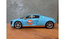 Audi R8 4.2FSI V8 “Gulf”. Kyosho 1/18, масштабная модель, scale18