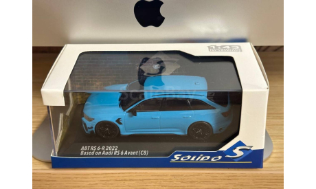 Audi Avant RS6-R ABT  (Miami blue). SOLIDO, масштабная модель, scale43
