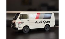 Volkswagen LT35 VAN + trailer team audi sport, масштабная модель, OTTO Mobile, scale18