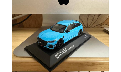 Audi Avant RS6-R ABT  (Miami blue). SOLIDO, масштабная модель, scale43