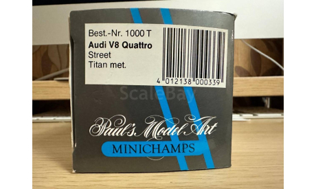 Audi V8 Quattro Street 1988. Minichamps, масштабная модель, scale43