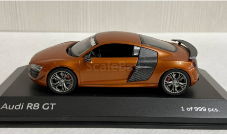 Audi R8 GT Coupe. Samoa orange.  РЕДКИЙ ЦВЕТ.Schuco, масштабная модель, 1:43, 1/43