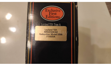 Leyland TD1Type A Exclusive First Editions, масштабная модель, scale72