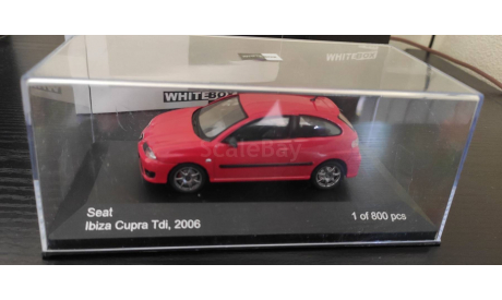 Seat Ibiza Cupra TDI 2006 WhiteBox, масштабная модель, scale43
