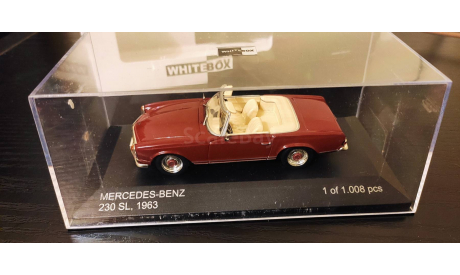 Mercedes 230 SL 1963 Whitebox, масштабная модель, Mercedes-Benz, scale43