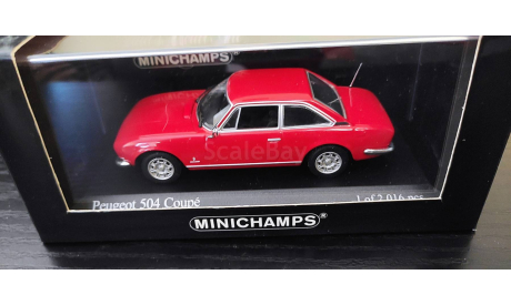 Peugeot 504 Coupe Minichamps, масштабная модель, scale43