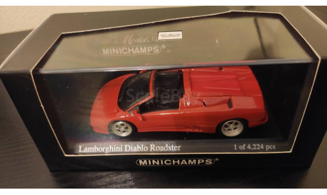 Lamborghini Diablo Roadster 1994 Minichamps, масштабная модель, scale43