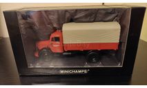 Mercedes L3600 canvas truck fire service Minichamps, масштабная модель, Mercedes-Benz, scale43