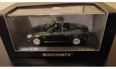 Lexus SC 430 Cabriolet Green 2001 Minichamps, масштабная модель, scale43