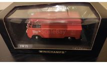 Volkswagen VW T1 Kastenwagen 1966 Feuerwehr Solingen Minichamps, масштабная модель, 1:43, 1/43