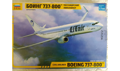 Сборная модель самолета Боинг 737-800 от Звезды в масштабе 1/144 с дополнением., сборные модели авиации, Boeing, Звезда, scale144