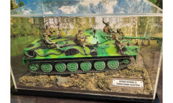 Диорама в 1/43 ПТ-76 с десантом на броне
