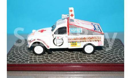 IXO 1/43 - Citroen 2 CV ambulance ’ASPRO’ (конверсия), масштабная модель, scale43, Citroën