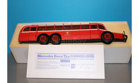 Conrad #005425 - Mercedes-Benz 1938 0 10000 Baujahr, масштабная модель, scale43