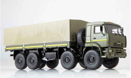 КАМАЗ-6560 хаки с желтой полосой, масштабная модель, scale43