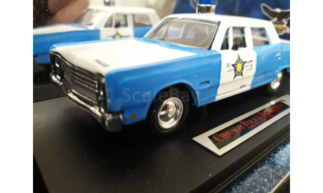 Plymouth Fury 1968 Chicago police, масштабная модель, hot pursuit car, 1:43, 1/43
