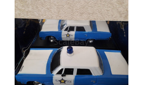 Plymouth Fury 1968 Chicago police, масштабная модель, hot pursuit car, 1:43, 1/43