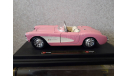 chevrolet corvette 1957 pink, масштабная модель, BBurago, scale24