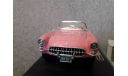 chevrolet corvette 1957 pink, масштабная модель, BBurago, scale24