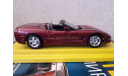 chevrolet corvette convertible 1997, масштабная модель, BBurago, scale24