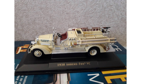 1938 Ahrens-Fox VC Fire Engine Boonton, N.J., масштабная модель, Yat Ming, scale43