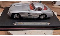 Maisto 1/18 Mercedez Benz 300 SLR Coupe Uhlenhaut 1955, масштабная модель, scale18, Mercedes-Benz