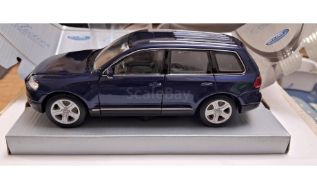 Volkswagen touareg (2002), масштабная модель, Welly, scale24