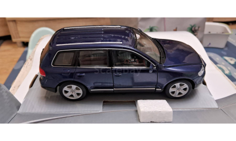 Volkswagen touareg (2002), масштабная модель, Welly, scale24