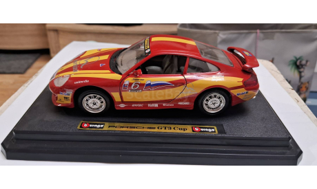 Porsche 911 gt3 cup (1993), масштабная модель, BBurago, scale24