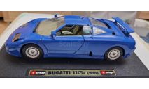 Bugatti 110 eb (1991), масштабная модель, BBurago, scale24