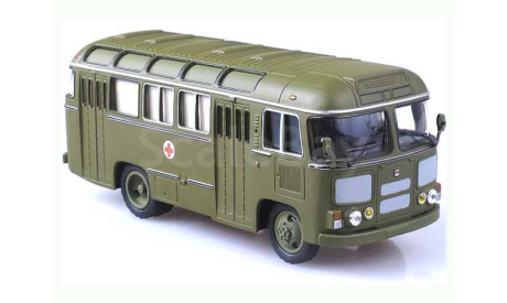 ПАЗ-672М санитарный автобус - СОВА, масштабная модель, Советский Автобус, scale43