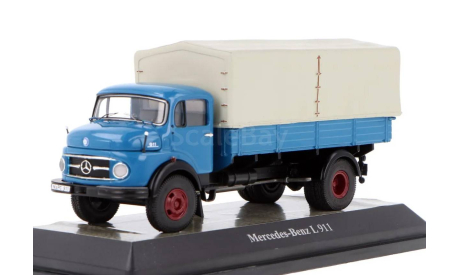Mercedes-Benz L 911, бортовой с тентом – Premium ClassiXXs, масштабная модель, scale43