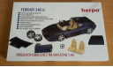 Сборная модель Ferrari 348 tb 1:43 Herpa, сборная модель автомобиля, scale43