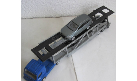 Тягач SCANIA с полуприцепом для перевозки автомобилей 1:43, масштабная модель, 1/43