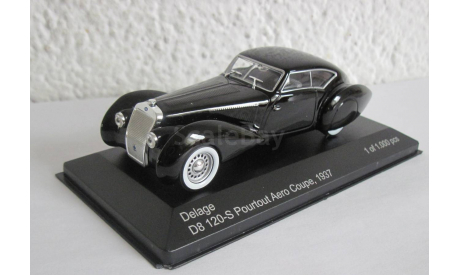 Delage D8 120-S Pourtout Aero Coupe 1937 1:43 WhiteBox, масштабная модель, scale43