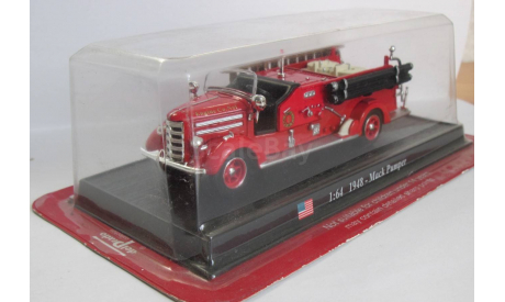 Mack Pumper 1948 1:64 DEL PRADO Пожарная машина, масштабная модель, 1/64